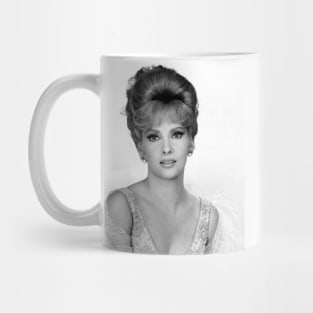 Gina Lollobrigida Black and White Photo Mug